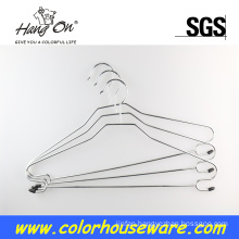 Metal hanger for clothes in the home